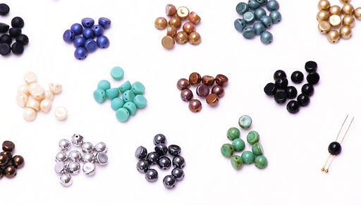 Show and Tell: CzechMates 2-Hole Cabochon Beads