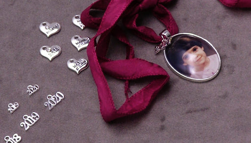 How to Make a Commemorative Photo Pendant with Graduation or Wedding Charms
