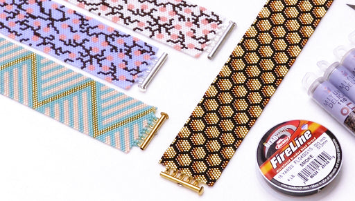 How to Make the Summertime Peyote Bracelets - Exclusive Beadaholique Jewelry Kits