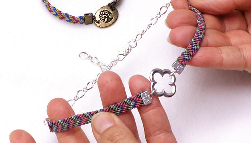 How to Finish Friendship Bracelet Weaving with Ribbon Crimps