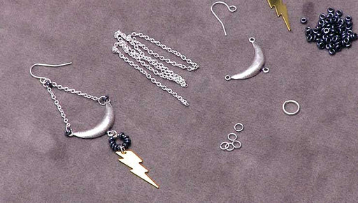 How to Make the Moon Storm Earrings