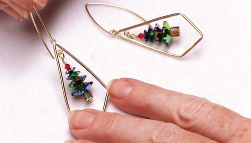 How to Make the Dazzling Austrian Crystal Christmas Tree Earrings