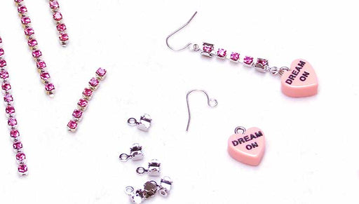 Quick & Easy DIY Jewelry: Sweet Candy Heart Earrings