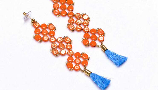 How to Make Statement Earrings with Honeycomb 2-Hole Beads