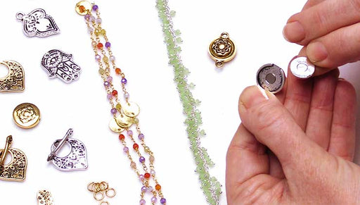 How to Make a Gemstone Chain Bracelet with a Magnetic Clasp