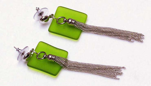 Quick & Easy DIY Jewelry: Key Lime Sea Glass Earrings
