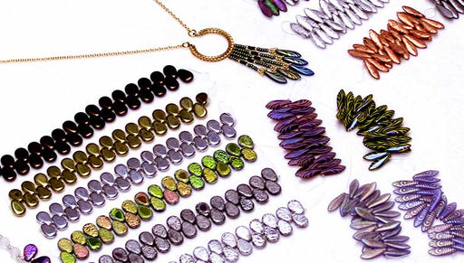 Show & Tell: Czech Glass Flat Teardrop Beads Dagger Beads