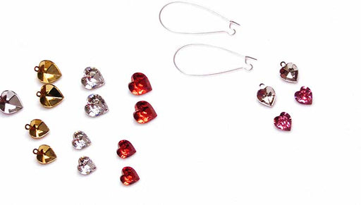 How to Set an Austrian Crystal Heart Fancy Stone and Make a Pair of Earrings