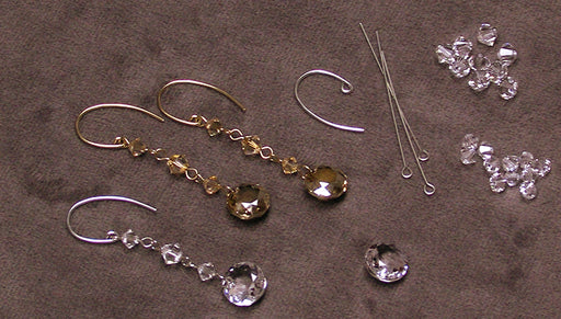 Quick, Easy & Elegant Wedding Jewelry: Sparkling Dangle Earrings featuring Austrian Crystals