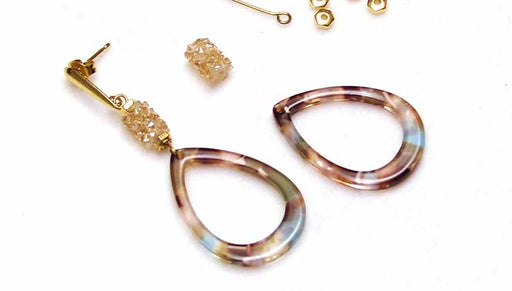 How to Make the Napoli Earrings featuring Zola Elements and Austrian Crystal Fine Rocks Tube Beads