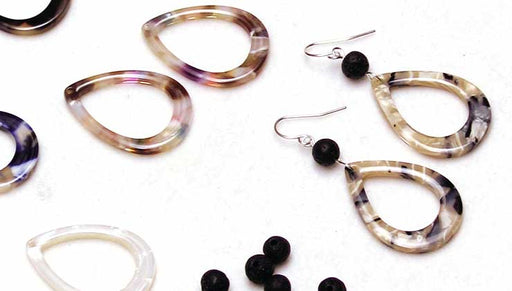 Quick & Easy DIY Jewelry: Modern Geo-Lava Earrings