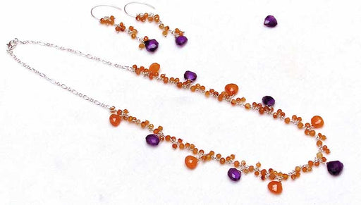 How to Make a Jewelry Set With Gemstone Chain and Wire Wrapped Briolettes