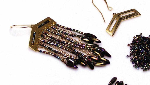 How to Make a Fringe Earring with Centerline Chandelier Pendants