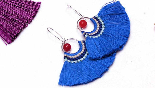 Quick & Easy DIY Jewelry: Mykonos Fanned Tassel Earrings