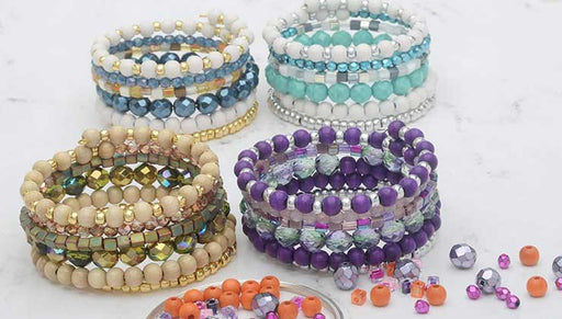 How to Make the Stacked Memory Wire Bracelet Kits by Beadaholique