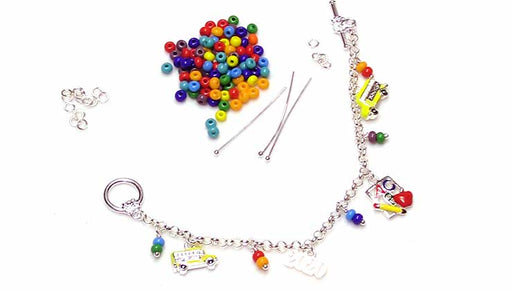 How to Make a Charm Bracelet with Seed Bead Accents