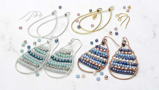 How to Make the Calypso Wire Wrapped Earrings Kit by Beadaholique