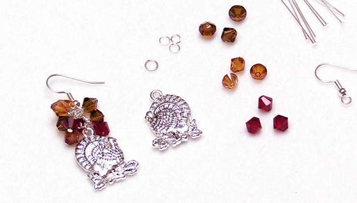 Quick & Easy DIY Jewelry: Turkey Feast Earrings