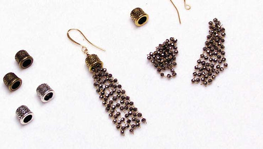 Quick & Easy DIY Jewelry: Chrome Temple Earrings