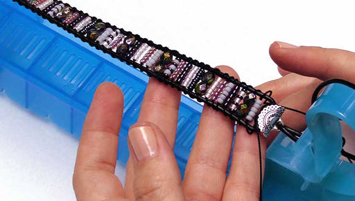 How to Use TierraCast Crimp Ends to Make a Wrapit Loom Bracelet