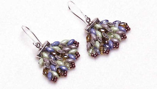 How to Make the Tulum Earrings with Cymbals and SuperDuo Bead Mixes