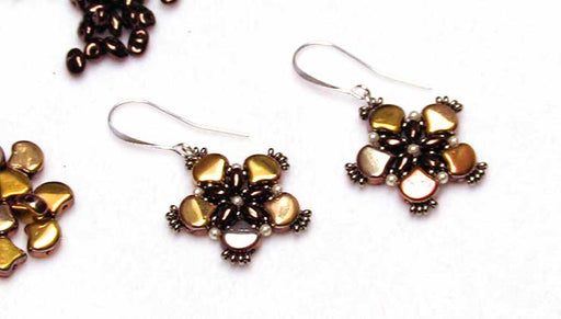 How to Bead Weave a Flower Using Ginko Beads