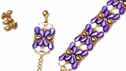 How to Make the Paisley Princess Bracelet with Czech Glass Paisley Duo 2-Hole Beads