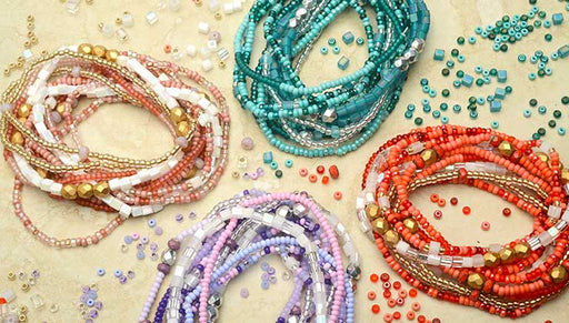 How to Make the Serendipity Stretch Bracelet Kits by Beadaholique