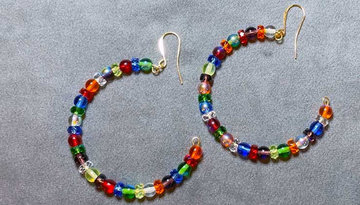 How to Make the Rainbow Party Hoop Earrings