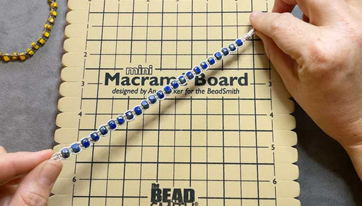 How to Make a Beaded Hemp Bracelet with Macrame Square Knots
