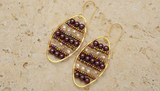 How to Make the Odyssey Wire Wrapped Earrings Kit by Beadaholique