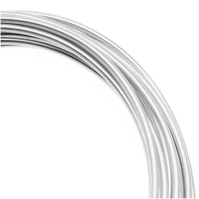 Artistic Wire, Silver Plated Craft Wire 14 Gauge Thick, 10 Foot