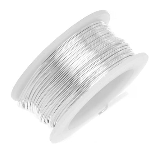 Artistic Wire, Silver Plated Craft Wire 18 Gauge Thick, Tarnish Resistant Silver (4 Yard Spool)