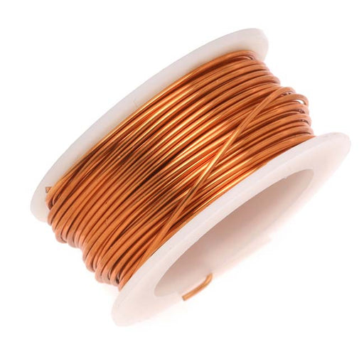 Artistic Wire, Copper Craft Wire 18 Gauge Thick, Tarnish Resistant Natural Copper (4 Yard Spool)