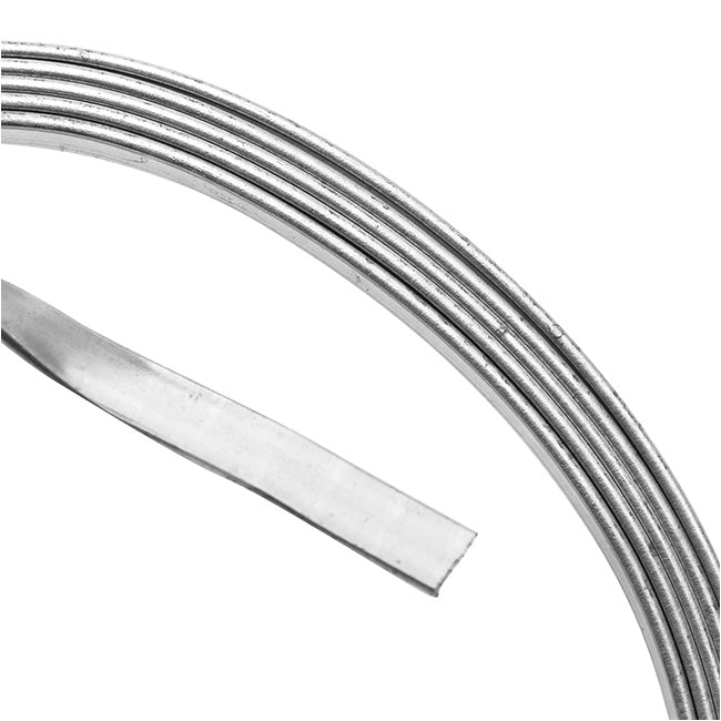 Artistic Wire Flat Silver-Plated - 21 Gauge, 3mmX.75mmX3
