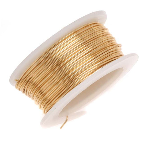 Artistic Wire, Copper Craft Wire 22 Gauge Thick, Tarnish Resistant Brass (8  Yard Spool) — Beadaholique
