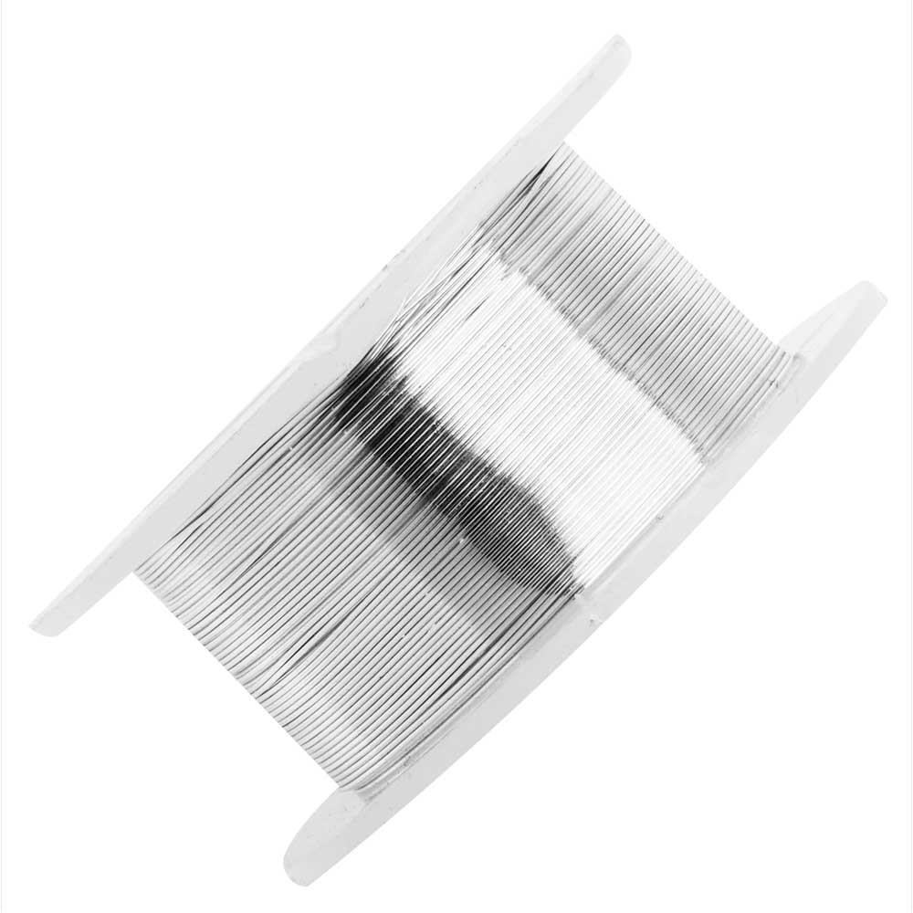 Silver Plated Wire 28 Gauge Wire for Making Jewelry, Non Tarnish