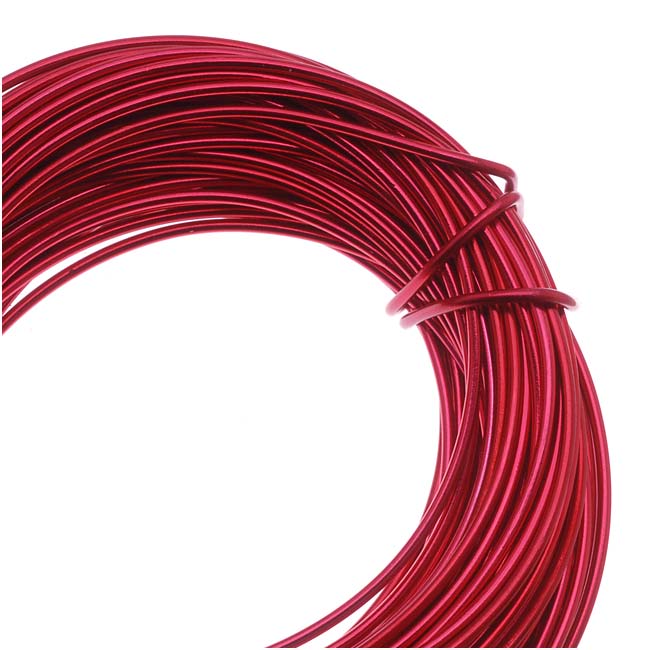 Aluminum Craft Wire Red 12 Gauge 39 Feet (11.8 Meters)