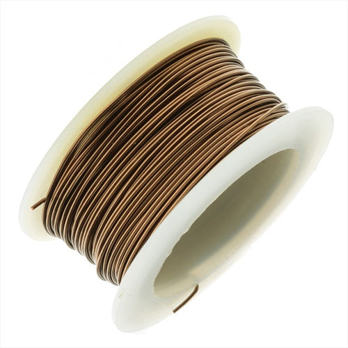 Artistic Wire, Copper Craft Wire 28 Gauge Thick, 15 Yard Spool, Antiqued Brass