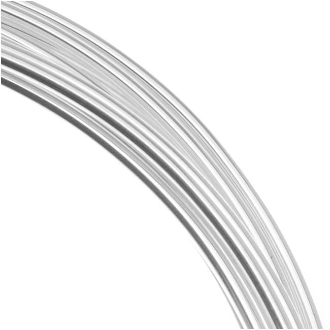 The Beadsmith Silver Plated Copper German Bead Wire Craft Wire 20 Gauge/.8mm (6 Meters / 19.6 Feet)