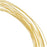 The Beadsmith Non-Tarnish Gold Plated Copper Half Round Craft Bead Wire 21Ga (12Ft)
