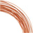 The Beadsmith Non-Tarnish Copper Half Round Craft Bead Wire 18 Gauge (21Ft)