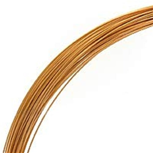 1/2 Oz (27 Ft) Gold Filled Wire 24 Gauge, Round/Half Hard