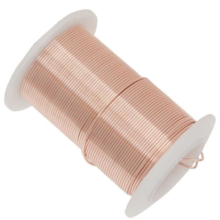 Wire Elements, Tarnish Resistant Rose Gold Wire, 20 Gauge 15 Yards (13.5 Meters)