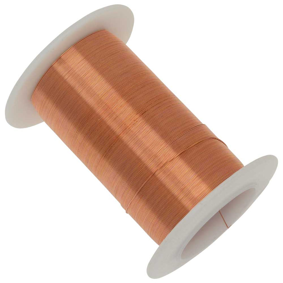 Wire Elements, Tarnish Resistant Bright Copper Wire, 28 Gauge 40 Yards