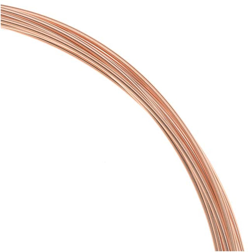 14K Rose Gold Filled Round Wire 20 Gauge Thick - 0.5 Troy Ounces