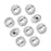 Beadalon End Cap Beads for Memory Wire, Oval Glue In 5x4mm, Silver Plated (10 Pieces)