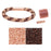 Refill - Splendid Spiral Kumihimo Bracelet in Pink and Bronze - Exclusive Beadaholique Jewelry Kit