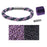 Refill - Splendid Spiral Kumihimo Bracelet in Purple and Gun Metal - Exclusive Beadaholique Jewelry Kit
