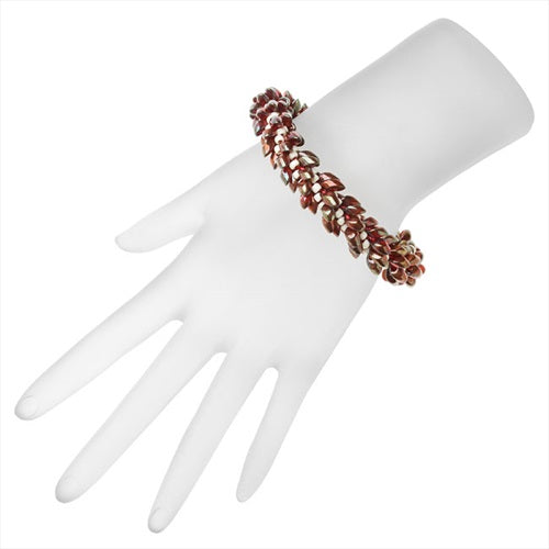 Refill - Deluxe Beaded Kumihimo Bracelet, Marsala, - Exclusive Beadaholique Jewelr